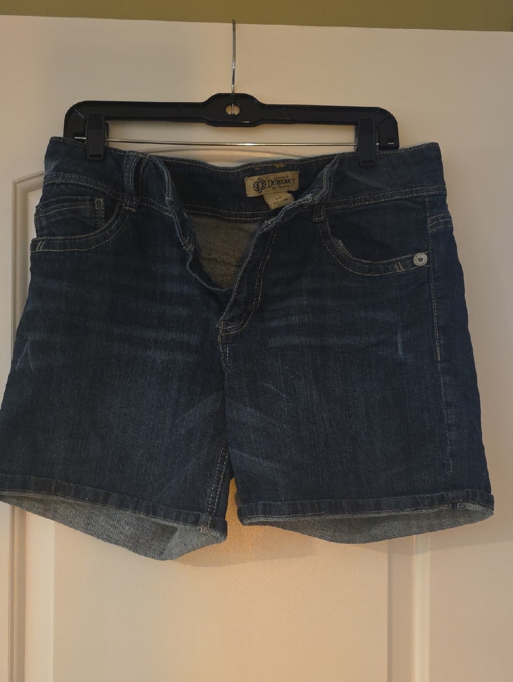 Democracy Dark Blue Denim Jean Shorts